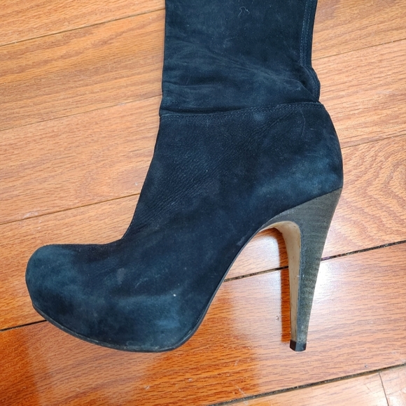 Topshop leather boots, Size US 6.5, over the thigh - Picture 2 of 3